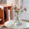 Irregular-shaped flower arrangement hydroponic vase at half price, living room decoration money bag size sense glass Application Scenario